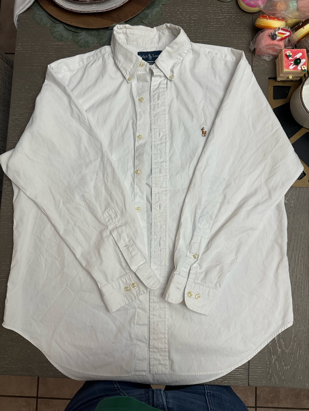 Polo by Ralph Lauren White Button-Down Long-Sleeve Shirt